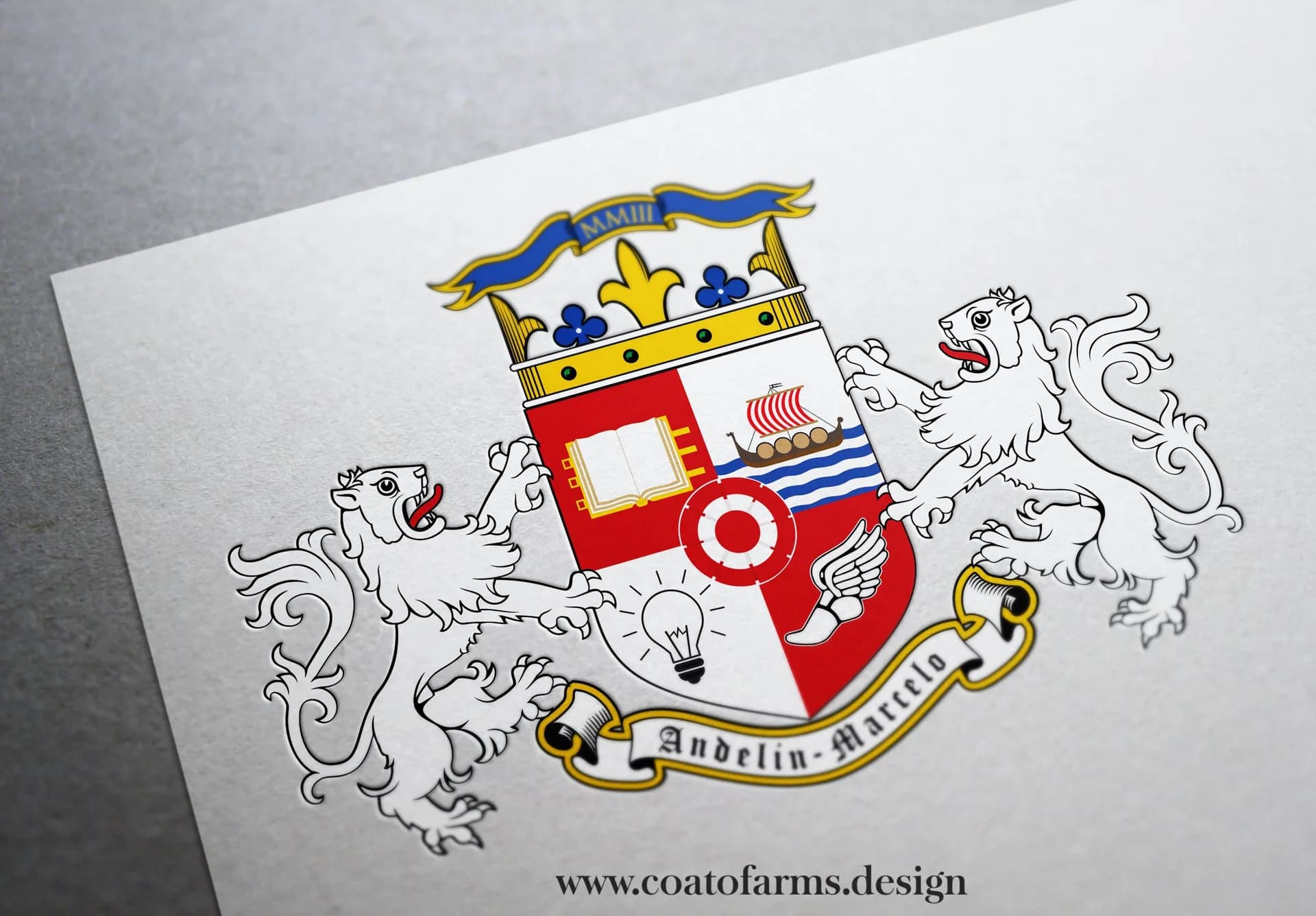 Coat of arms (emblem) I designed for a company from Peru