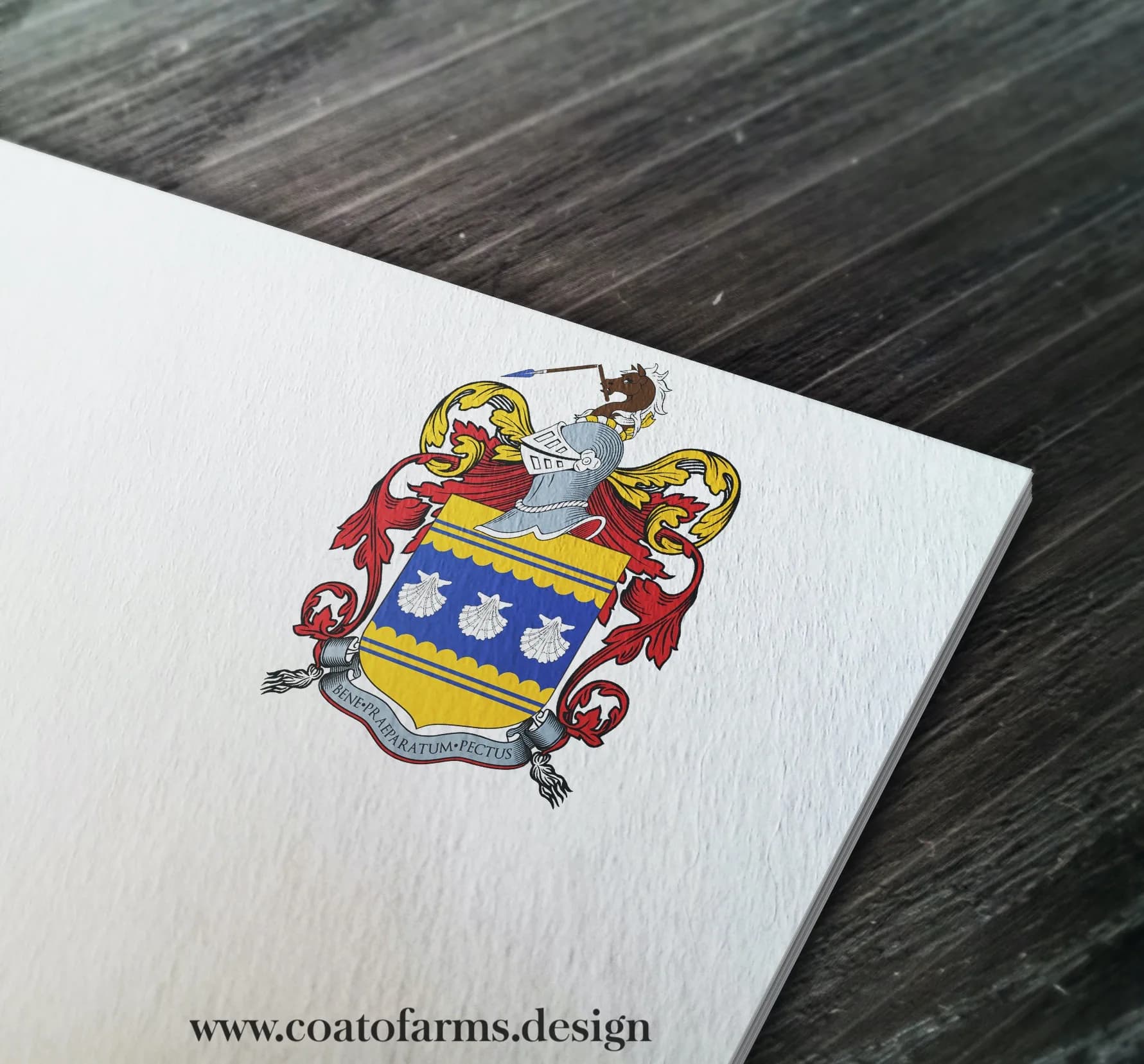 Coat of arms I designed for a family from the USA, based on the their sketch