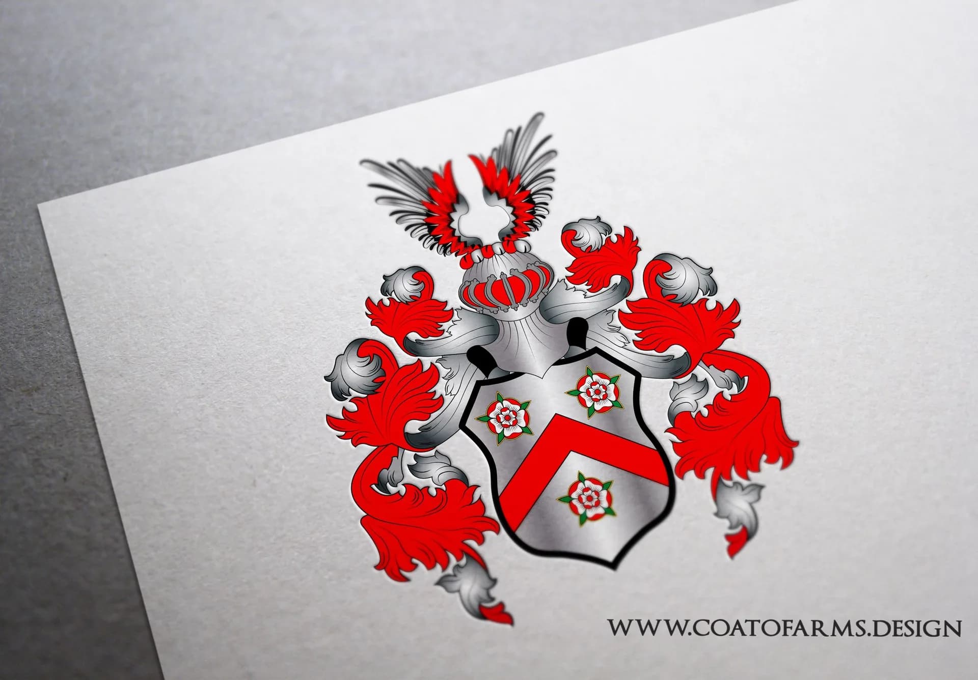 My reconstruction of the Paffrath family coat of arms from Germany, which was created in the year 1402.